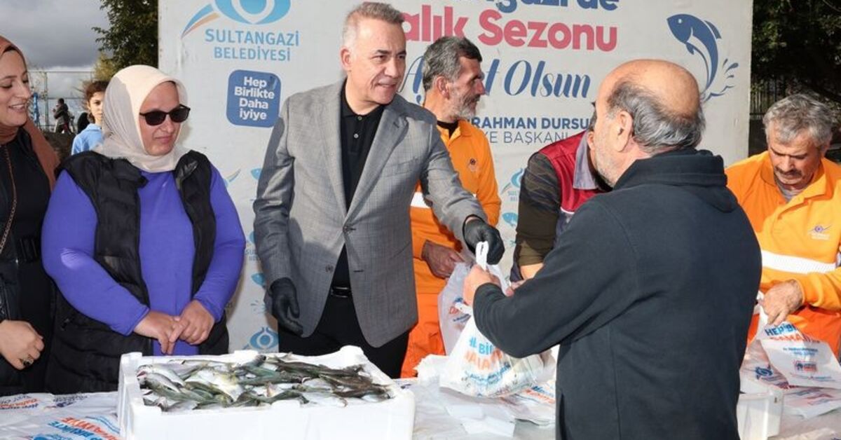 Sultangazi Belediyesi vatandaşlara 1.5 ton balık dağıttı
