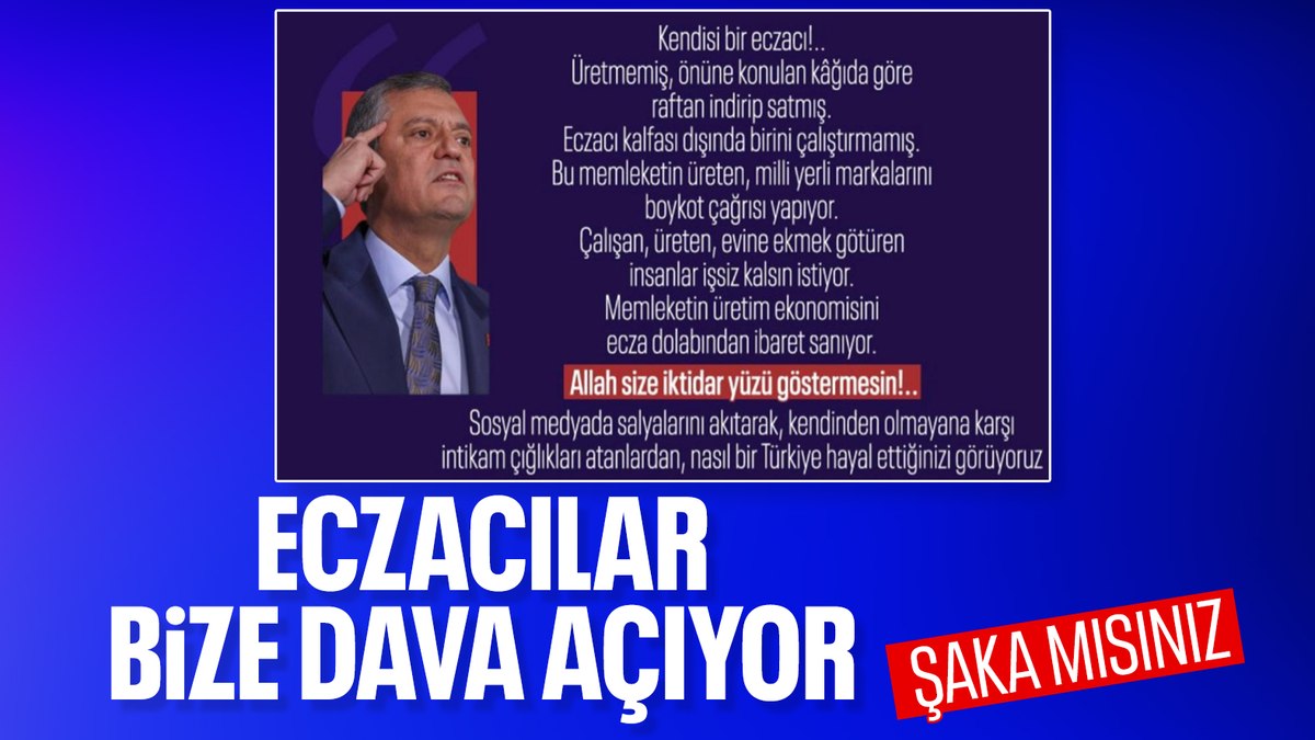Ensonhaber’in Özgür Özel eleştirisi, eczacıları rahatsız etti