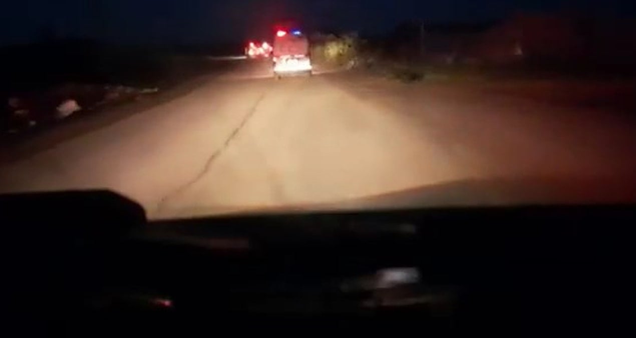 Filistin Kızılayı konvoya ateş açılan görüntüleri paylaştı