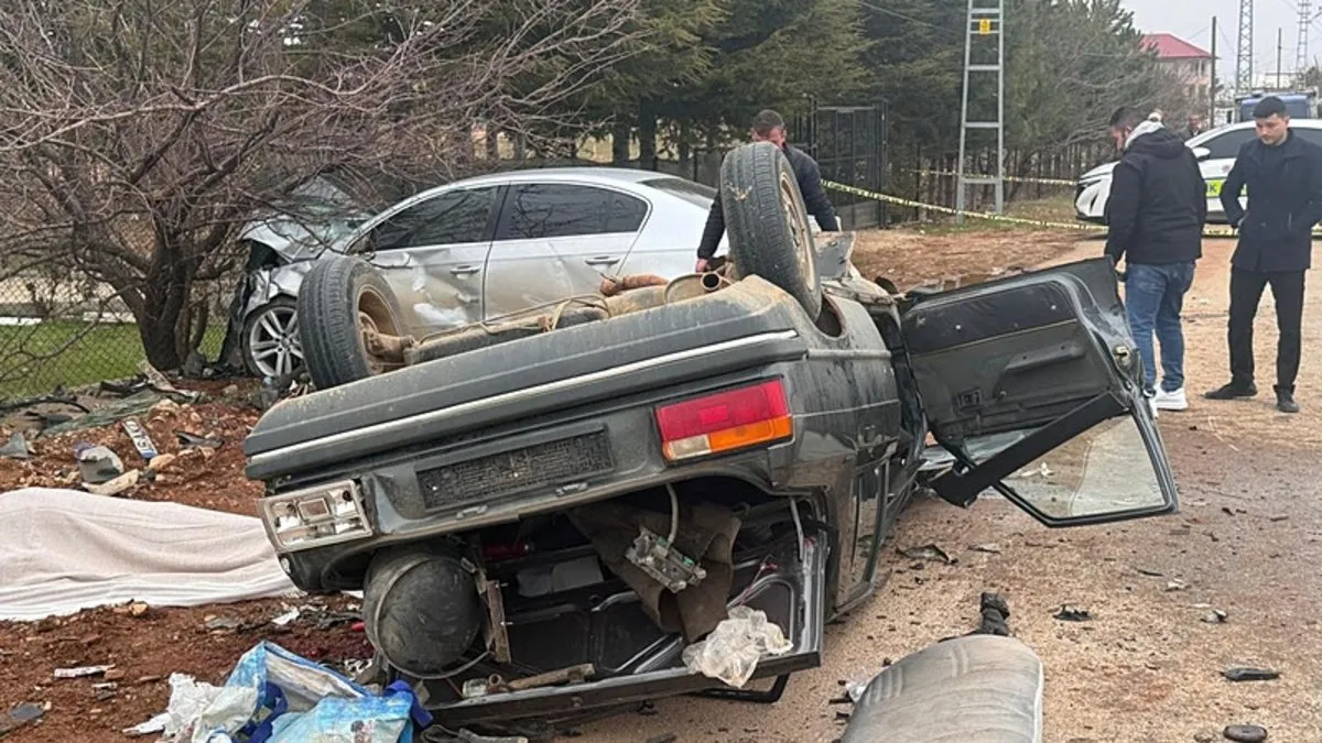 Kahramanmaraş’da feci kaza: 3 kişi öldü, 3 kişi yaralandı!